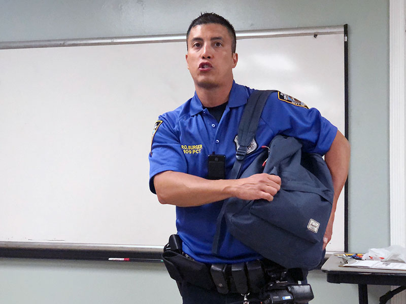 NYPD safety talk